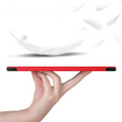 Tok Samsung Galaxy Tab S9 Plus, Smartcase tolltartóval, piros