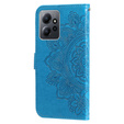 Pattintható tok a Xiaomi Redmi Note 12 4G, Mandala Flower, kék