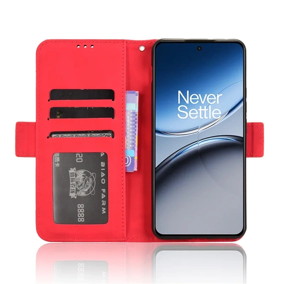 Pattintható tok a OnePlus Nord 4, Card Slot, piros