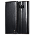 CASEME flip tok Samsung Galaxy S8, Waxy Textured, fekete