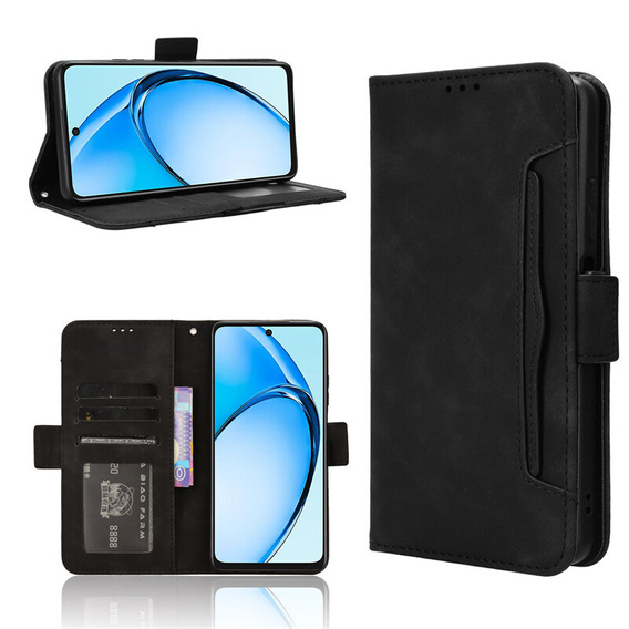 Pattintható tok a Oppo A60, Card Slot, fekete