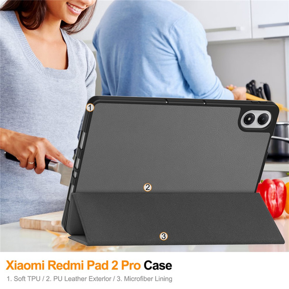 Smartcase flip tok a Xiaomi Redmi Pad 2 Pro készülékhez