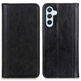 Telefontok a Samsung Galaxy A36 5G, Wallet Litchi Leather, fekete