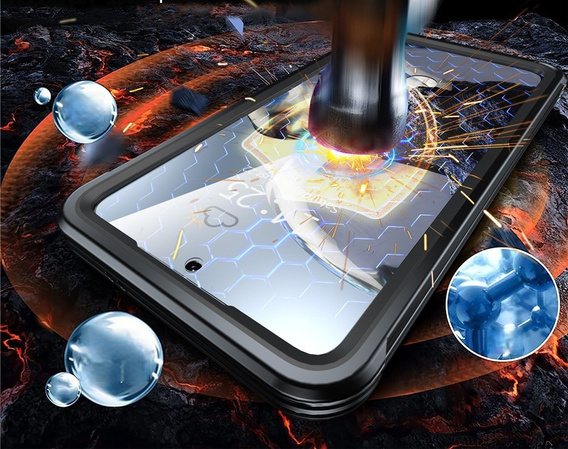 Tok Samsung Galaxy S25 FE-hoz, Shockproof, üveggel, MagSafe-hoz, fekete