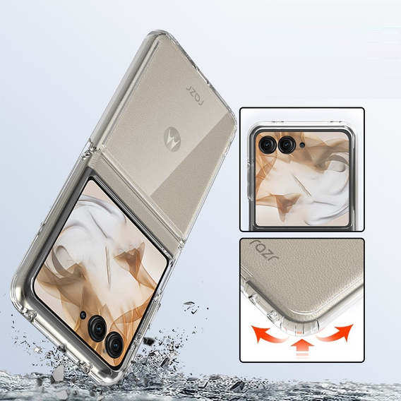 Telefontok a Motorola Razr 50 5G / Razr 60 5G, Fusion Hybrid, átlátszó