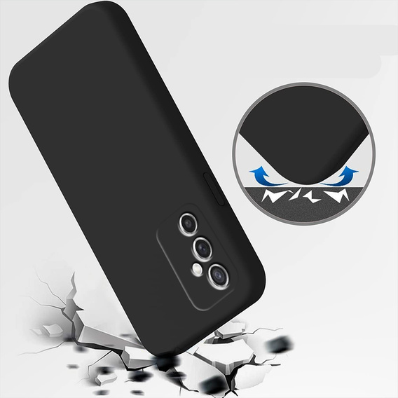 Telefontok a Samsung Galaxy M52 5G, Silicone Lite, fekete