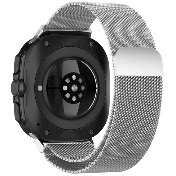 Milánói karkötő pánt a Samsung Galaxy Watch Ultra 47mm (2025 / 2024), Ezüst