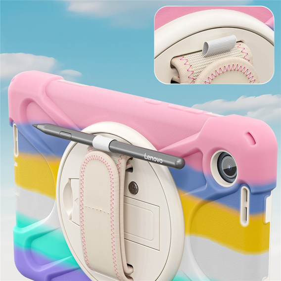 Páncélozott tok állvánnyal és vállpánttal a Lenovo Tab One készülékhez