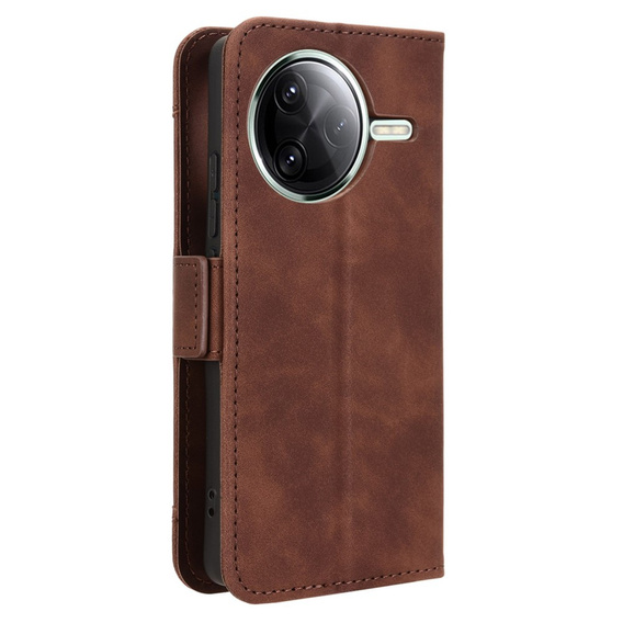 Pattintható tok a Xiaomi Poco F7 Ultra, Card Slot, barna