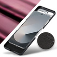Tojás Samsung Galaxy Z Flip7 FE / Z Flip6, CASEME Litchi Leather, piros