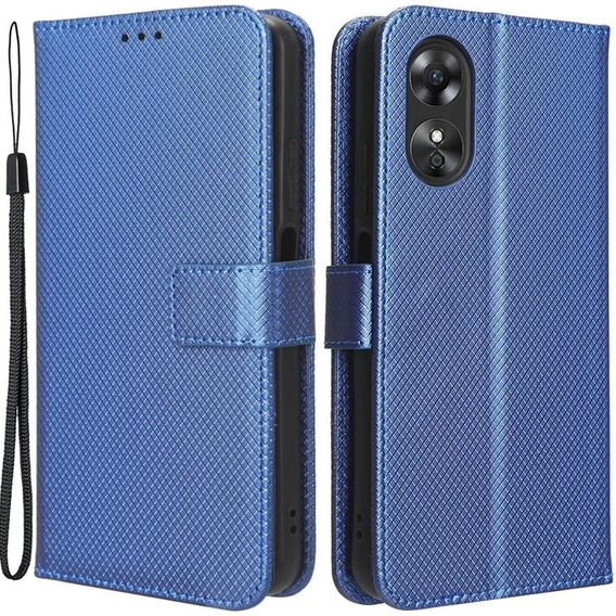 Pattintható tok a Oppo A17, Smart Magnet, kék