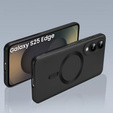 Tok Samsung Galaxy S25 Edge, ColorMag, MagSafe-hoz, fekete + 9H edzett üveg