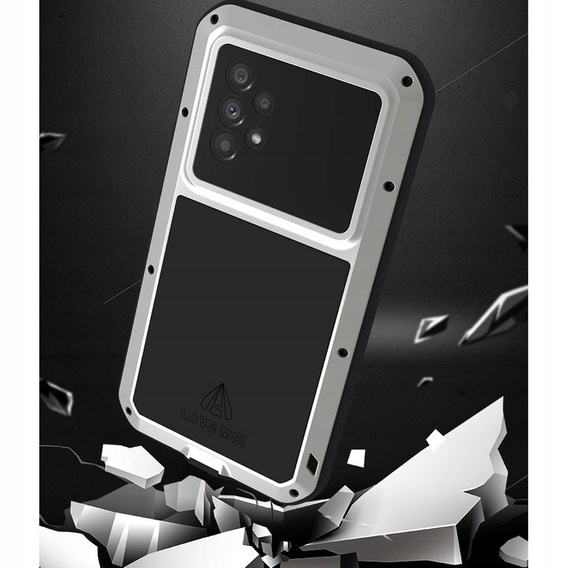 Love Mei Telefontok a Samsung Galaxy A53 5G, armored with glass, ezüst