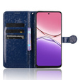 Flap tok Oppo A5 Pro 5G, Wallet Rhombus, kék