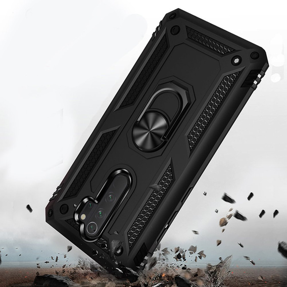 Páncélozott telefontok a Xiaomi Redmi Note 8 Pro, Nox Case Ring, fekete