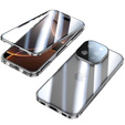 Tok iPhone 16 Pro Max, Magnetic Dual Glass, ezüst