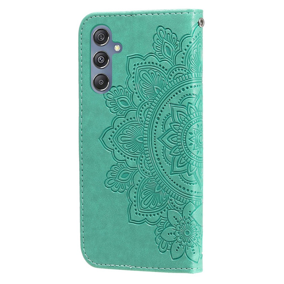 Pattintható tok a Samsung Galaxy M34 5G, Mandala Flower, zöld