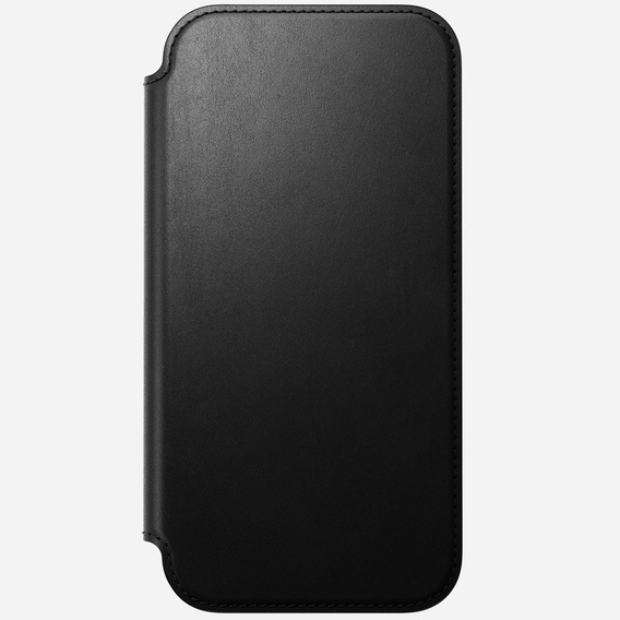 Nomad tok iPhone 17 Pro Max készülékhez, Modern bőr fólia, fekete