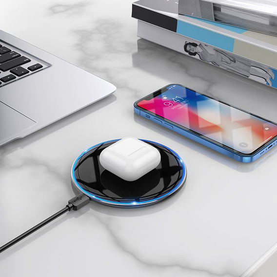 Hoco CW6 Pro induktív töltő háttérvilágítással, 15 W