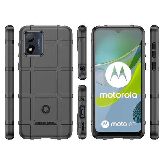 Telefontok a Motorola Moto E13, Rugged Shield, fekete