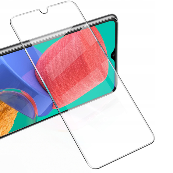 2x edzett üveg a Samsung Galaxy M33/A12/M12, ERBORD 9H Hard Glass a képernyőn