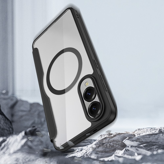 Dux Ducis Telefontok a Samsung Galaxy S25 Edge, Skin X Pro, MagSafe, fekete