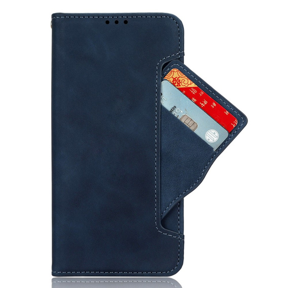 Pattintható tok a Xiaomi Redmi A3, Card Slot, sötétkék