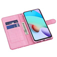 Pattintható tok a Xiaomi Redmi 13C / Poco C65, Wallet, Marble kék