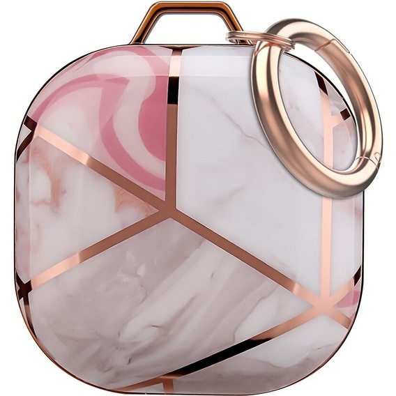 Tok Samsung Galaxy Buds 2 / 2 Pro / Pro / Live, rózsaszín márvány