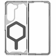 Urban Armor Gear Telefontok a Galaxy Z Fold 5 5G, Plyo MagSafe, átlátszó / szürke