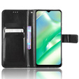 Pattintható tok a Realme C33, Crazy Horse Wallet, fekete