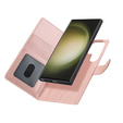 Pattintható tok Samsung Galaxy S23 Ultra, pénztárca, MagSafe-hoz, rózsaszín rose gold