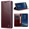 CASEME flip tok Samsung Galaxy S8, Waxy Textured, piros