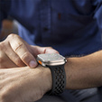Szilikon szíj Apple Watch 1/2/3/4/4/5/6/7/8/SE/ULTRA 42/44/45/45/49MM órához, fekete