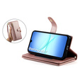 Wallet Zipper Pocket flip tok Samsung Galaxy A17 5G, Wallet Zipper Pocket, pénztárca, rózsaszín