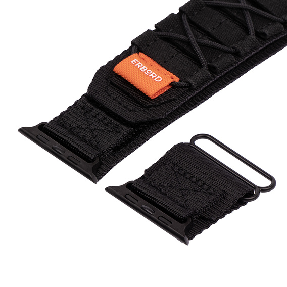 ERBORD Runner Nylon szíj az Apple Watch 1/2/3/4/4/5/6/7/8/9/SE/ULTRA/ULTRA 2 42/44/45/49MM órához