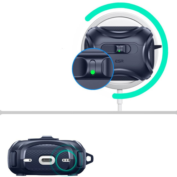 ESR Cyber FlickLock MagSafe fejhallgató tok Apple AirPods Pro 3 készülékekhez