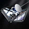 Tok Samsung Galaxy S25-hoz, Shockproof, üveggel, MagSafe-hoz, fekete