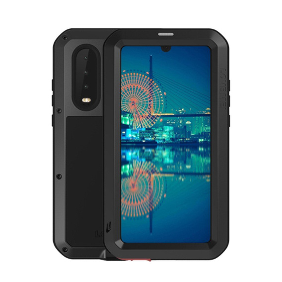 Love Mei Telefontok a Huawei P30, armored with glass, fekete