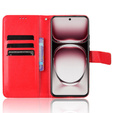 Pattintható tok a Oppo Reno 12, Crazy Horse Wallet, piros