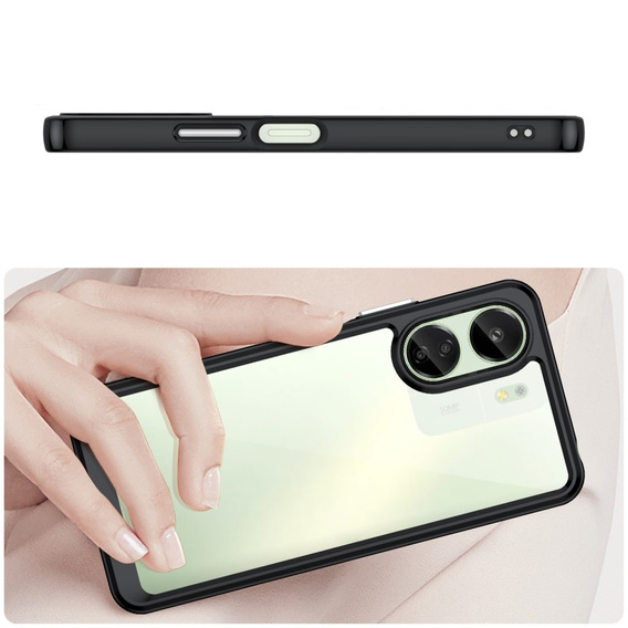 Telefontok a Xiaomi Redmi 13C / Poco C65, Fusion Hybrid, átlátszó / fekete