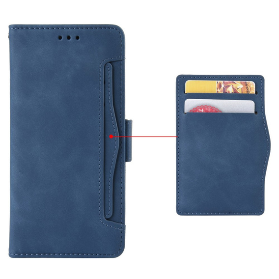 Pattintható tok a Realme 14 5G / Realme 14T 5G, Card Slot, sötétkék