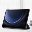 Tok Samsung Galaxy Tab S9 FE+ Plus, Smartcase tolltartóval, fekete