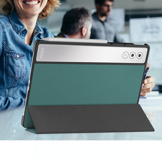Tok Lenovo Yoga Tab Plus, Smartcase, zöld
