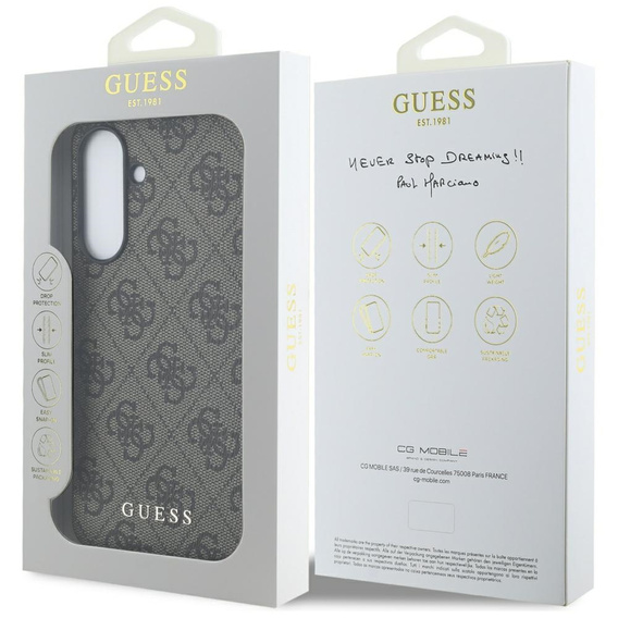 Guess 4G fém arany logós tok Samsung Galaxy A56 készülékhez