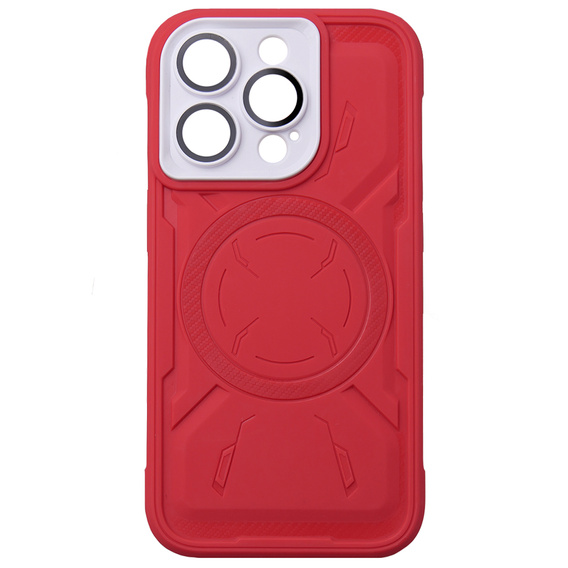 Tok iPhone 15 Pro, ERBORD Armor Mag, piros