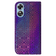 Pattintható tok a Oppo A17, Wallet mandala, lila