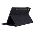 Tok Samsung Galaxy Tab S10 FE+ Plus, Classic, tolltartóval, fekete