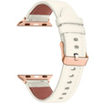 Bőrszíj Apple Watch 1/2/3/4/4/5/6/7/8/SE/Ultra 42/44/45/49mm, fekete