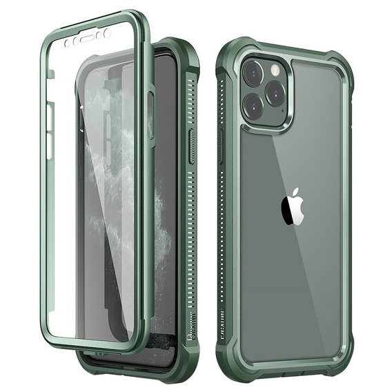 Telefontok a iPhone 11, Dexnor Full Body Rugged, átlátszó / zöld